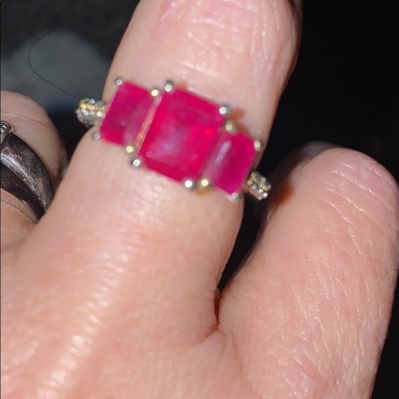 JTV Jewelry - Ruby ring , in 925 sterling